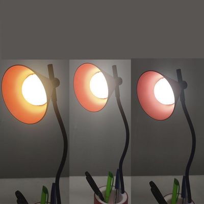 Luminaria De Mesa Porta Objetos Led Articulada 3 Cores