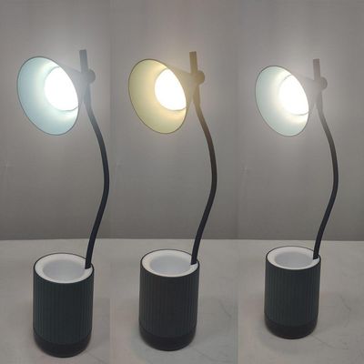 Luminaria De Mesa Porta Objetos Led Articulada 3 Cores