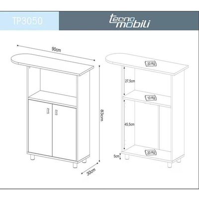 Tabua De Passar Roupa 2 Portas Tp3050 Branco Branco