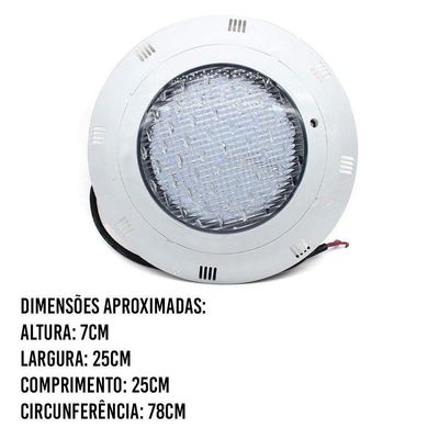 Luminaria Led Piscina Rgb Jardim 9w Lago Decoração Refletor