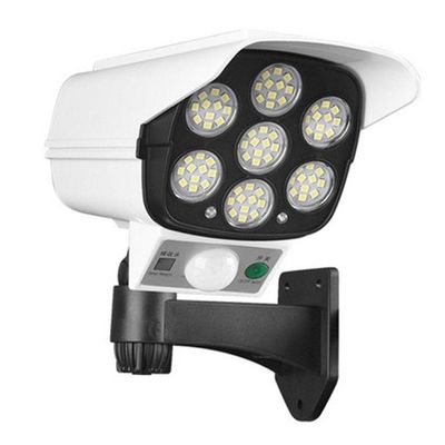 Luminaria Solar Camera Falsa Sensor De Proximidade 77 Leds