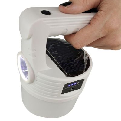 Luminaria Solar Externa Lanterna Duplo Led 2 Em 1 Camping