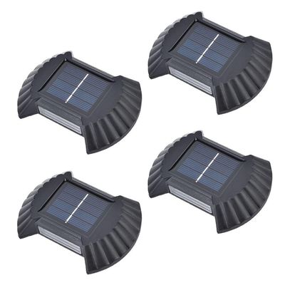 Luminaria Solar Parede 4 Und Arandela Spot Balizador Jardim