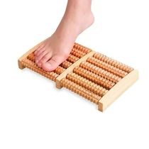 Massageador Alívio Pés Madeira Shiatsu Relaxamento