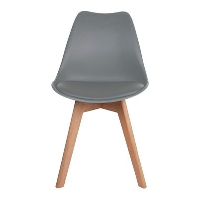 Kit 3 Cadeiras Para Mesa De Jantar Saarinen Design Cinza