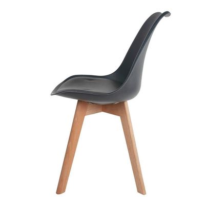 Kit 3 Cadeiras Para Mesa De Jantar Saarinen Design Cinza