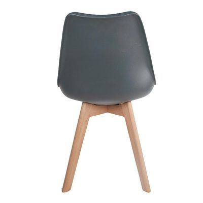 Kit 3 Cadeiras Para Mesa De Jantar Saarinen Design Cinza