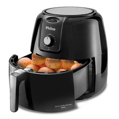 Fritadeira Elétrica Air Fryer Philco Jumbo 7,2 Litros Antiaderente 220