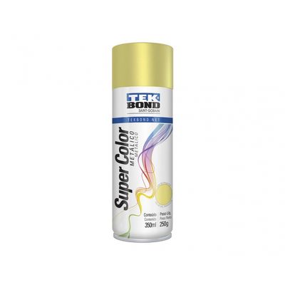 Tinta Spray Tekbond Metalico Dourado 350ml/250g