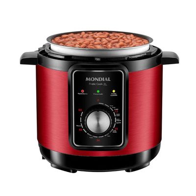 Panela De Pressão Elétrica Mondial Pratic Cook 3l Red 220V 220