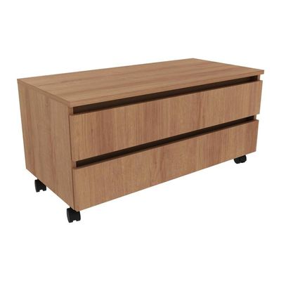 Gabinete Banheiro 2 Gavetas 80Cm Amêndoa