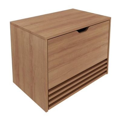Gabinete Banheiro 1 Porta 1 Gaveta 60Cm Cr10091 Amêndoa