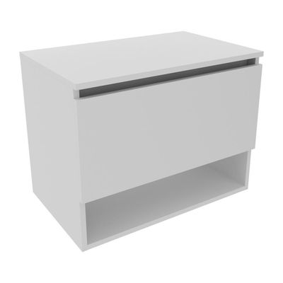 Gabinete Banheiro 1 Porta 60Cm Suspenso Cr10086 Branco