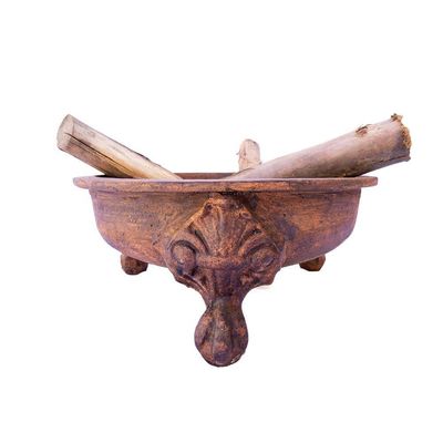 Lenheiro Serra Jardim 40cm Bacia Pronto Artes