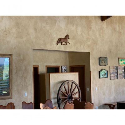 Cavalo De Parede Decorar Ferro Fundido Pronto Artes