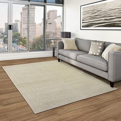 Tapete Para Sala Chevron Prata 1,00x1,50 São Carlos