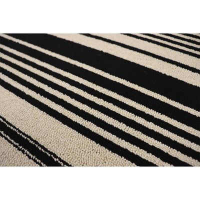 Tapete Para Sala Aruba Bege-preto 1,00x1,50 São Carlos