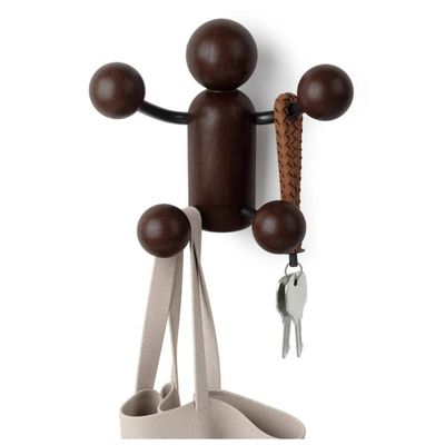 Cabide Cabideiro De Parede Woody Tabaco - Umbra