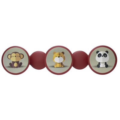 Cabide Infantil Tramontina Bola em Polietileno Vermelho