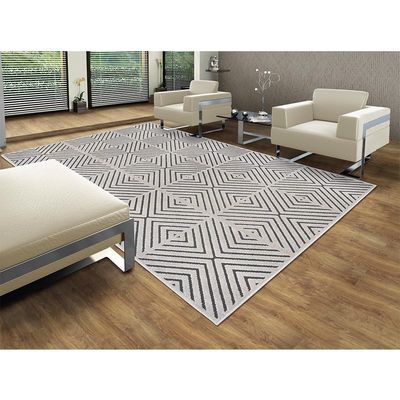 Tapete Para Sala Chevron Quadros 2,00x2,90 São Carlos