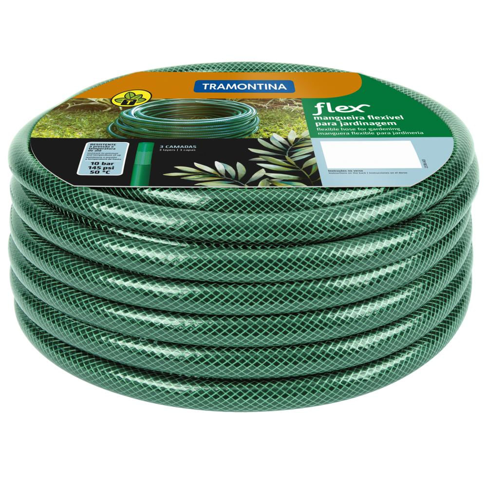 Mangueira Flex Tramontina Verde em PVC 3 Camadas 30 m