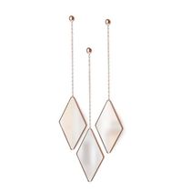 Jogo com 3 Espelhos com Moldura Dima Cobre - Umbra