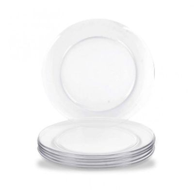 Jogo com 6 Pratos Raso Gourmet Astral 26 Cm Marinex - Nadir