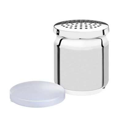 Porta Queijo Ralado Tramontina Utility em Aço Inox com Tampa de Plastico