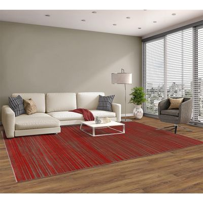 Tapete Para Sala School Risca Vermelho 2,00x2,90 São Carlos