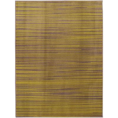 Tapete Para Sala School Risca Amarelo 1,50x2,00 São Carlos