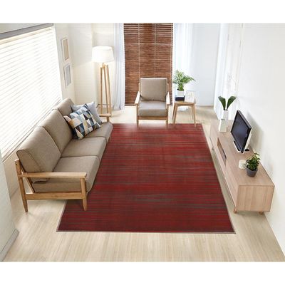 Tapete Para Sala School Risca Vermelho 1,50x2,00 São Carlos