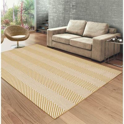 Tapete P Sala Cotton Tex. Sarja Amarelo 1,50x2,00 São Carlos