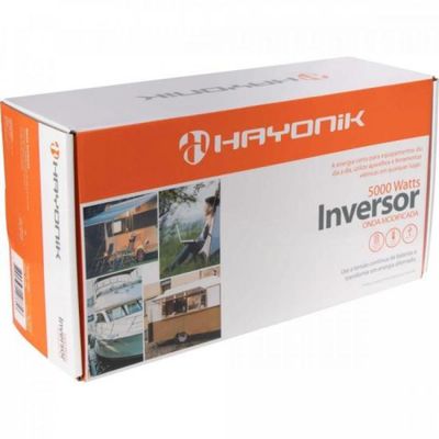 Inversor de ONDA Modificada 5000W 12VDC/127V Hayonik