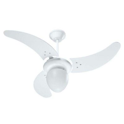 Ventilador Búzios Branco 110v 3 Pás Brancas 110