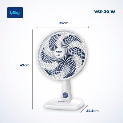 Ventilador De Mesa Mondial 6 Pás 30cm Super Power 220V 220