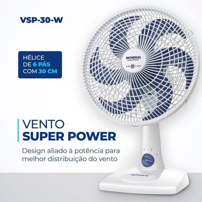 Ventilador De Mesa Mondial 6 Pás 30cm Super Power 220V 220