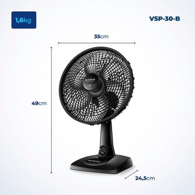 Ventilador De Mesa Mondial 6Pás Vent 30Cm 220V/60Hz Super 220