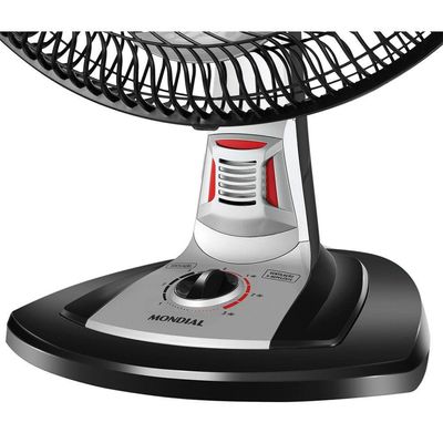 Ventilador De Mesa Mondial Turbo Tech Repelente Pastilha Vt-rp-02 Vent 40cm Turbo-220v-preto/prata 220