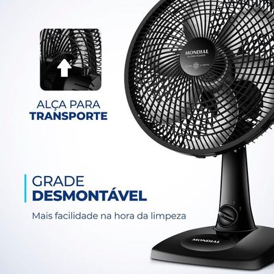 Ventilador De Mesa Mondial 6Pás Vent 30Cm 220V/60Hz Super 220