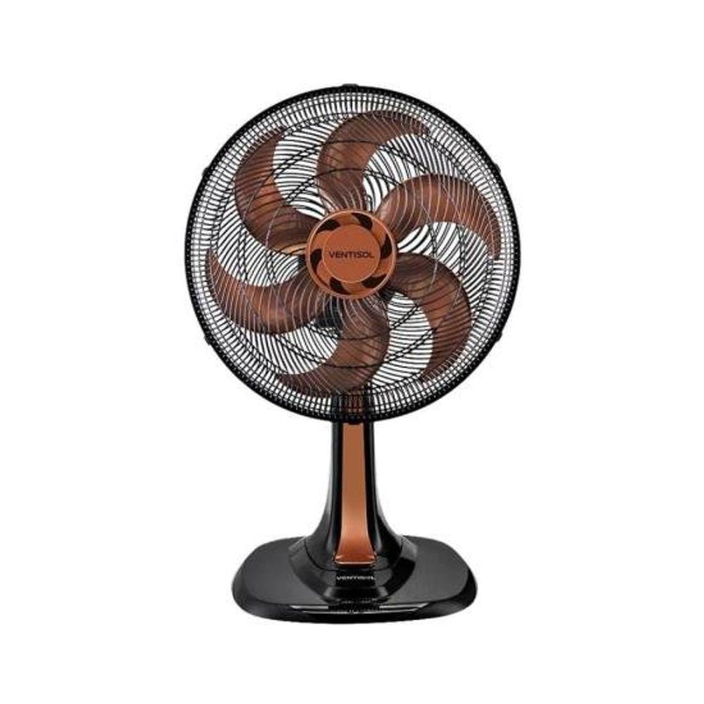 Ventilador De Mesa Turbo 30Cm 6 Pás Oscilante 127V Ventisol