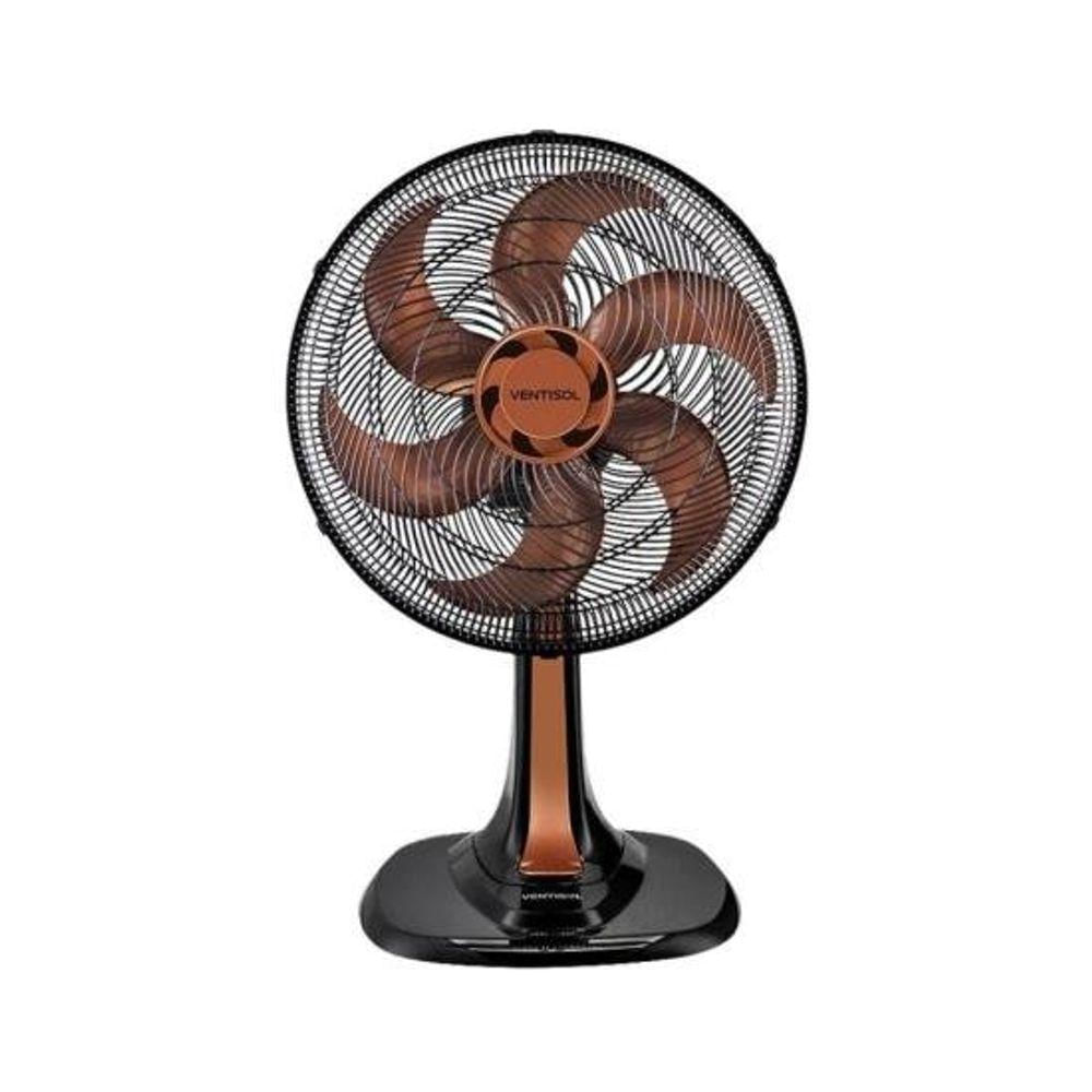 Ventilador De Mesa Turbo 30Cm 6 Pás Oscilante 127V Ventisol