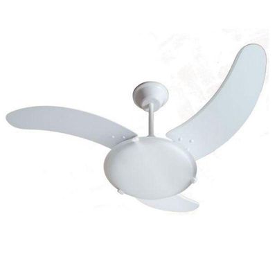 Ventilador De Teto Aura Branco 110v 3 Pás Brancas 110