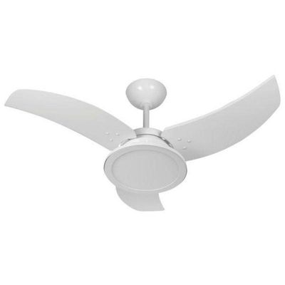 Ventilador Venom Led Branco 110v 3 Pás 110