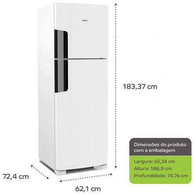Refrigerador Consul Frost Free 386L Duplex CRM44ABBNA Branco 127V 110