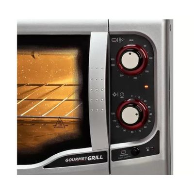 Forno 44L Fischer Eletrico Gourmet GRILL  - 9741-79183  Prata  110 VOLTS