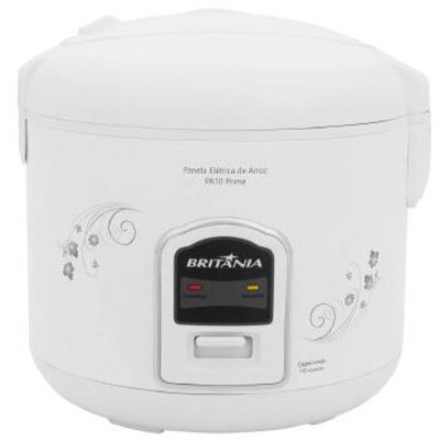 Panela ARROZ Britania Prime 10 Xicaras PA10 - 066402054 Branco 220 VOLTS