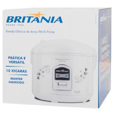 Panela ARROZ Britania Prime 10 Xicaras PA10 - 066402054 Branco 220 VOLTS