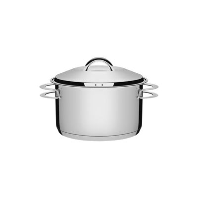 Caçarola Tramontina Solar Funda em Aço Inox Fundo Triplo com Tampa e Alças 20 cm 3,6 L