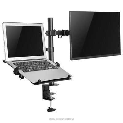 Suporte Para Monitor E Notebook Com Articulação Dupla