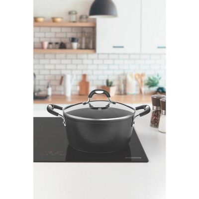 Caçarola Tramontina Mônaco Indução Antiaderent Premium Preto
